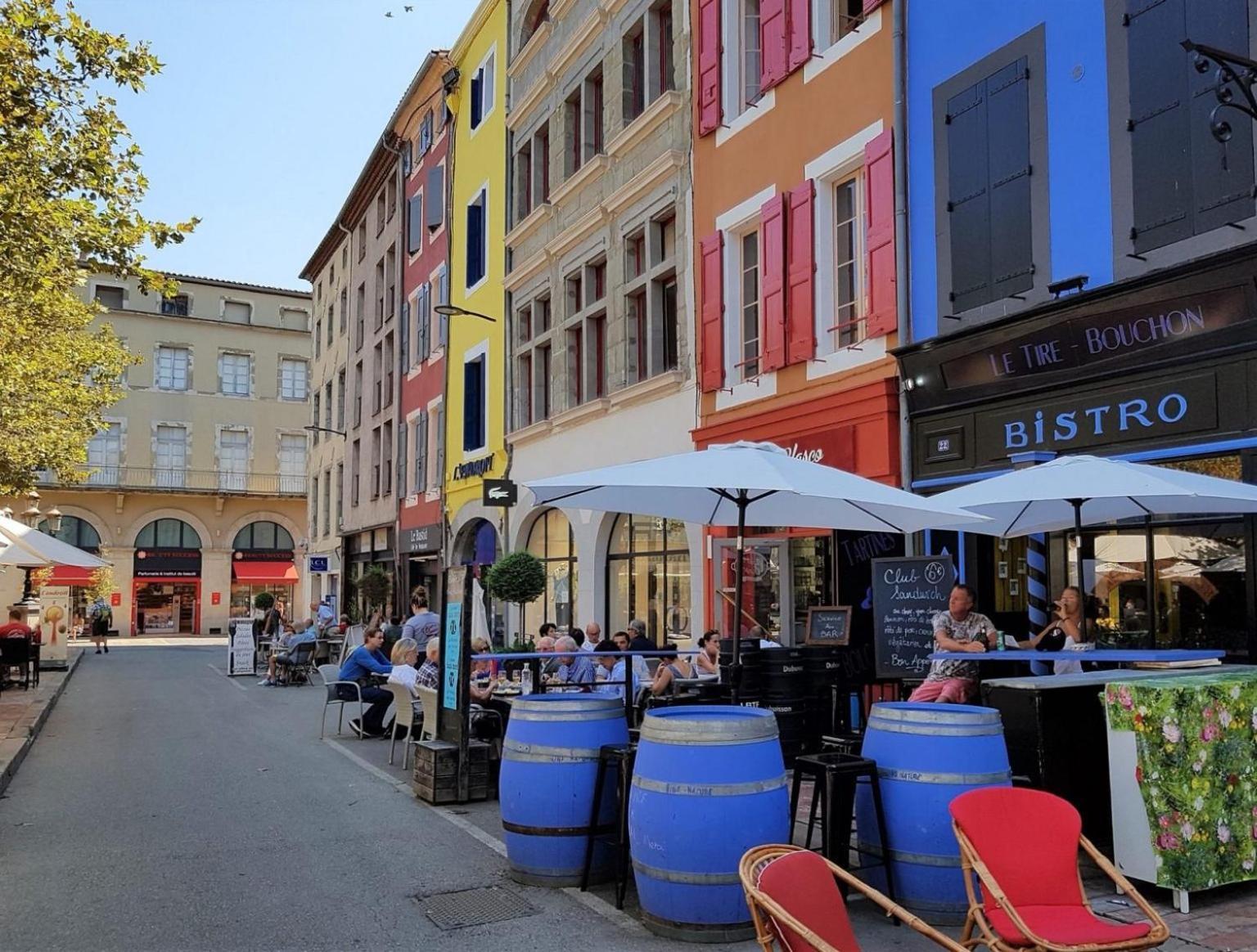 Ma Pierre A L'Edifice, Face A La Cite Vue Sublime, Studio Avec Terrasse Каркассон Экстерьер фото